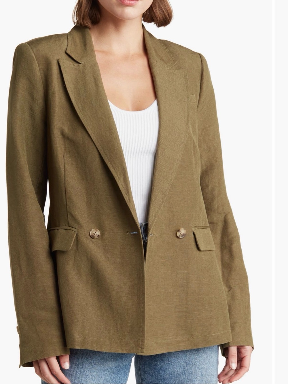 PAIGE Olive Green Blazer